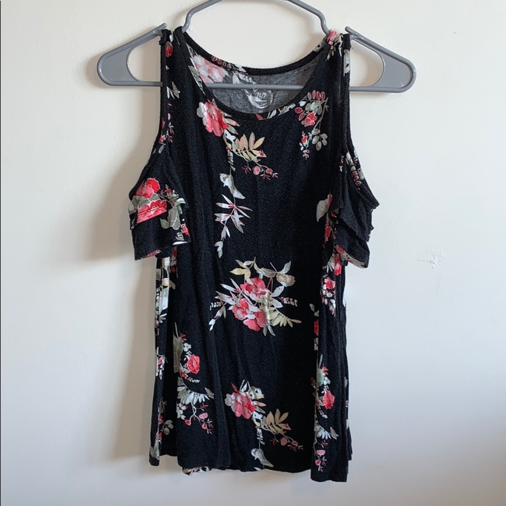 Open Shoulder Floral Top🌺